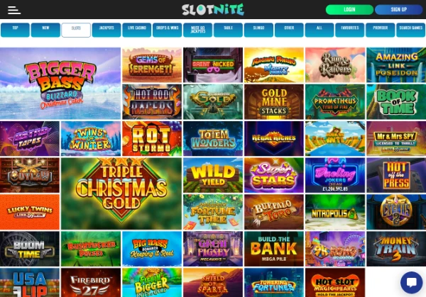 Slotnite's online slots