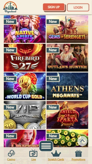 VegasLand's new online slots