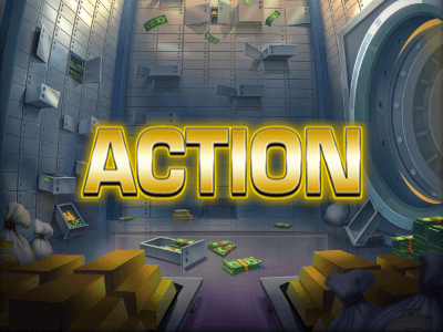 Action Themed Slots Logo