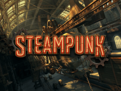 Steampunk Themed Slots Logo