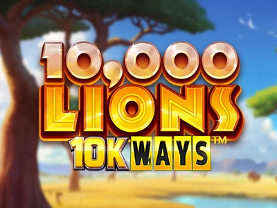 10000 Lions 10k Ways Slot Logo