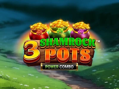 3 Shamrock Pots Slot Logo