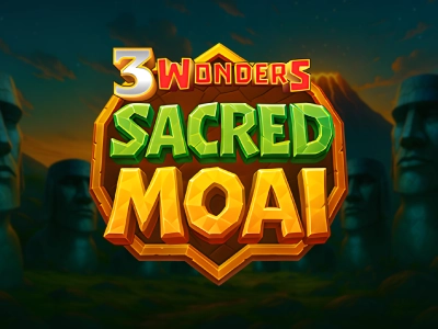 3 Wonders Sacred Moai Slot Logo