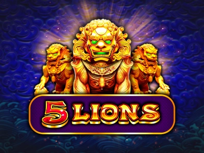 5 Lions Slot Logo