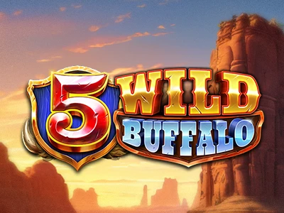 5 Wild Buffalo Slot Logo