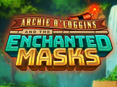 Archie O’Loggins and the Enchanted Masks Slot Logo