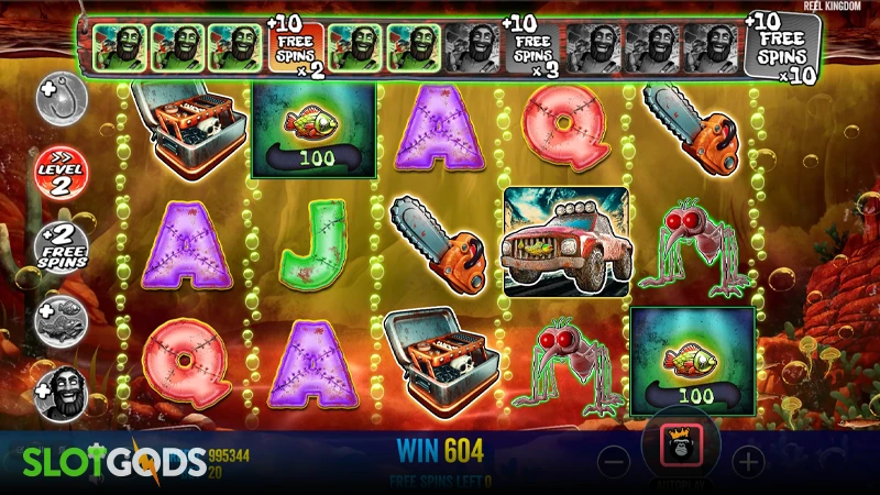 A screenshot of Big Bass Halloween 2 slot free spins gameplay