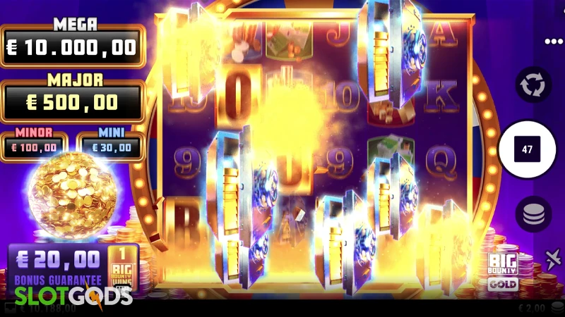 A screenshot of Big Bounty Gold slot gameplay