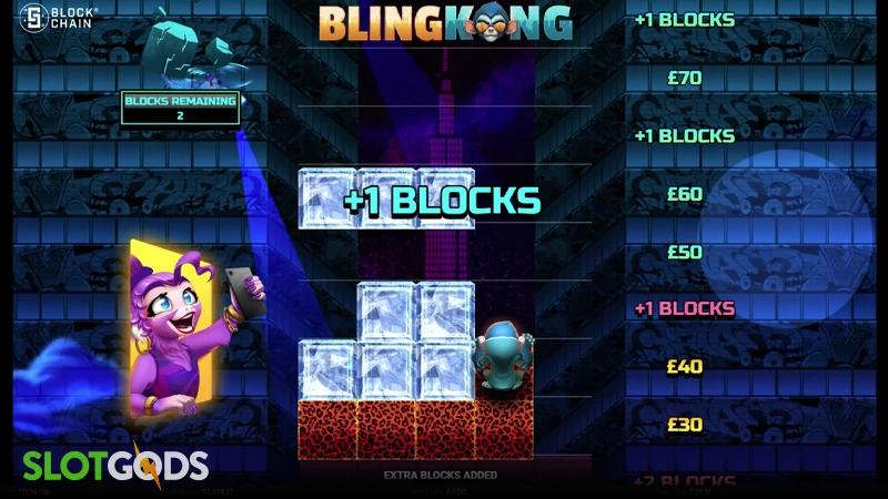 A screenshot of Bling Kong gameplay