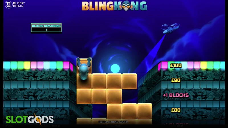 A screenshot of a Bling Kong win