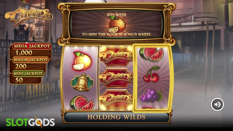 A screenshot of Frasier's Free Spins on Cheers slot