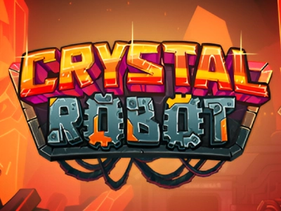 Crystal Robot Slot Logo