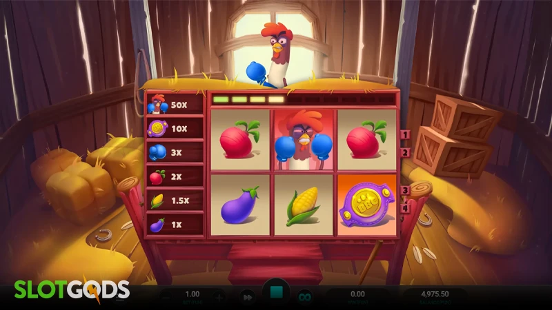 A screenshot of Feather Fury slot gameplay