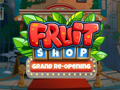 Fruit Shop Grand Re-opening Slot Logo