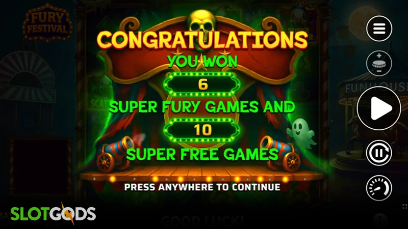 slot feature screenshot