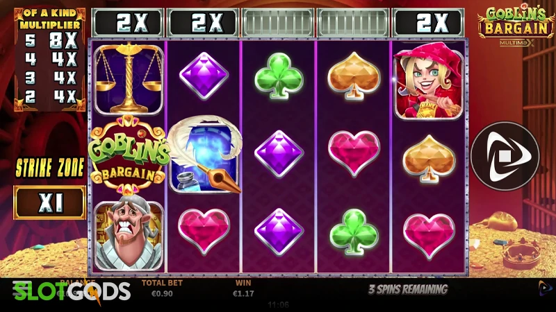 A screenshot of Goblin's Bargain Multimax slot