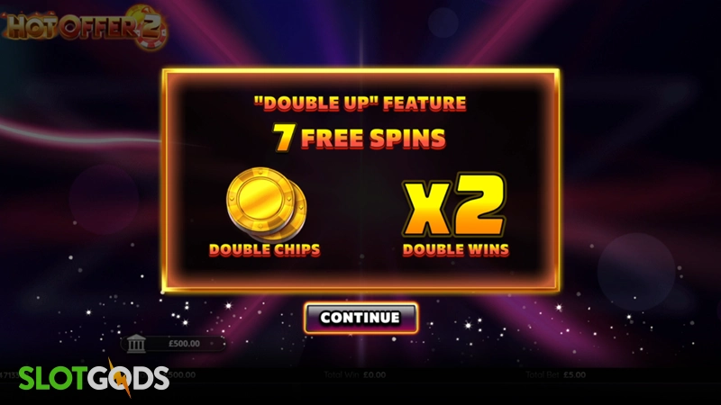 slot feature screenshot