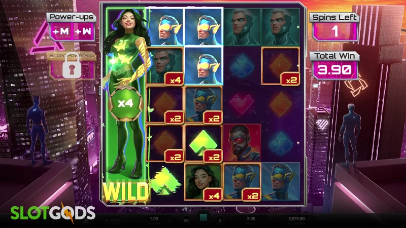 A screenshot of Immortal 5 slot feature gameplay