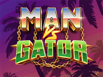 Man Vs Gator Slot Logo