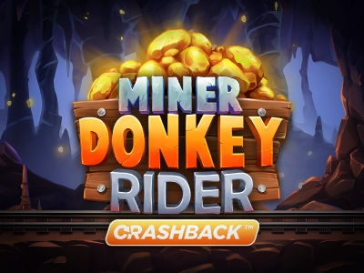 Miner Donkey Rider Slot Logo