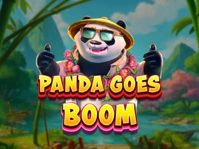 Panda Goes Boom Slot Logo