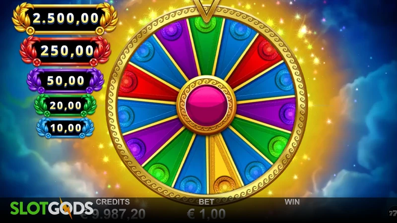 A screenshot of Pegasus Cash Spree feature gameplay