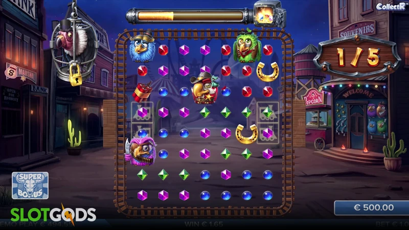 A screenshot of Pirots 3 slot bonus gameplay