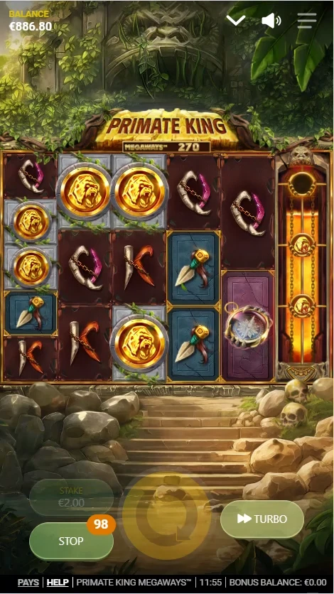 Primate King slot by Red Tiger gameplay screenshot