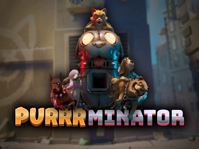 Purrrminator Slot Logo