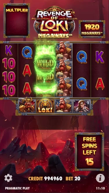 A screenshot of Revenge of Loki feature gameplay
