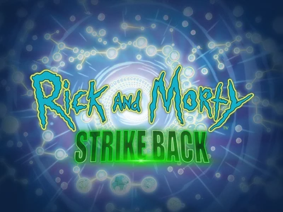 Rick and Morty Strike Back Slot Logo