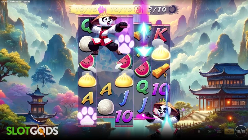 A screenshot of Shaolin Panda features gameplay