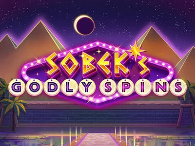 Sobek's Godly Spins Slot Logo