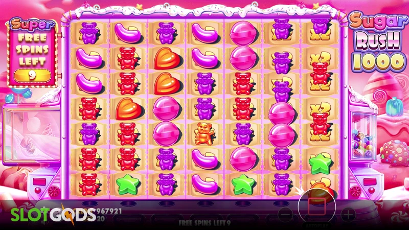 A screenshot of Sugar Rush 1000 slot