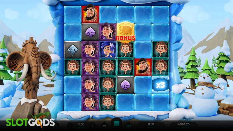 A screenshot of The Tumbles slot gameplay