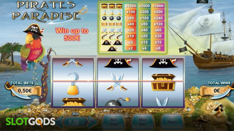 Pirates Paradise Slot - Screenshot