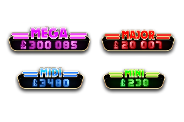 Exmaples of Megapays Jackpots: Mega £300085, Major £20007, Midi £3480, Mini £238
