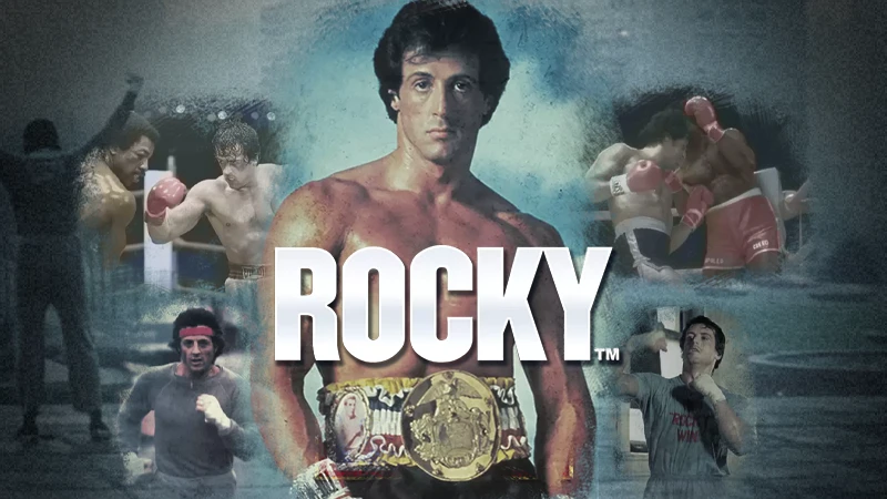 Rocky slot by Rarestone promotional banner