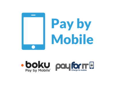 Pay By Mobile Phone - Boku, Payforit Logo