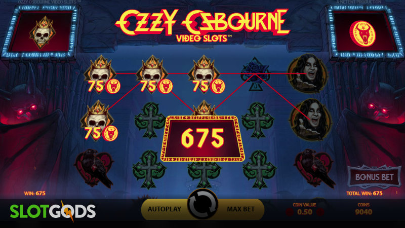 Ozzy Osbourne Video Slot Online Slot by NetEnt Screenshot 1