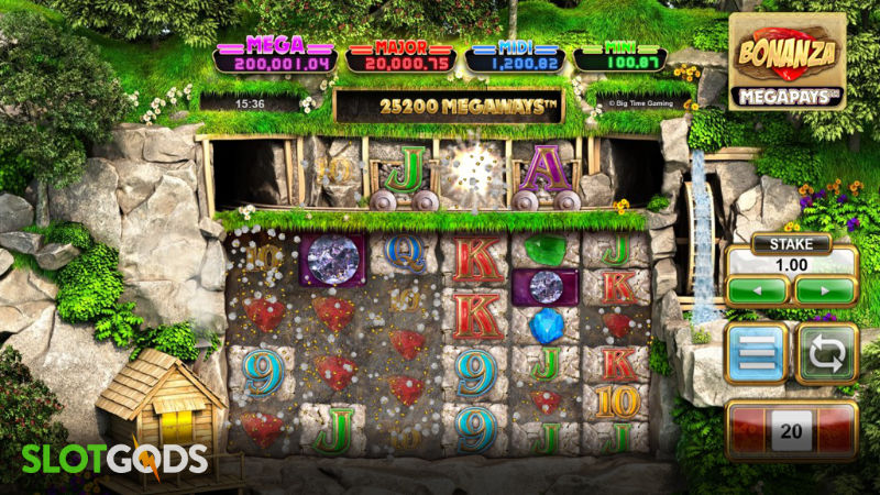 Bonanza Megapays Online Slot  by Big Time Gaming Screenshot 2