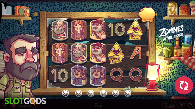 Zombies at the Door Online Slot by Peter and Sons Screenshot 1