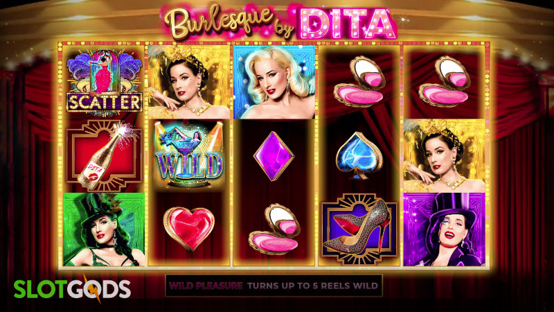 Burlesque by Dita Online Slot by Microgaming Screenshot 1