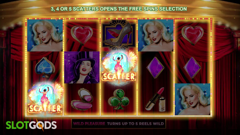 Burlesque by Dita Online Slot by Microgaming Screenshot 2