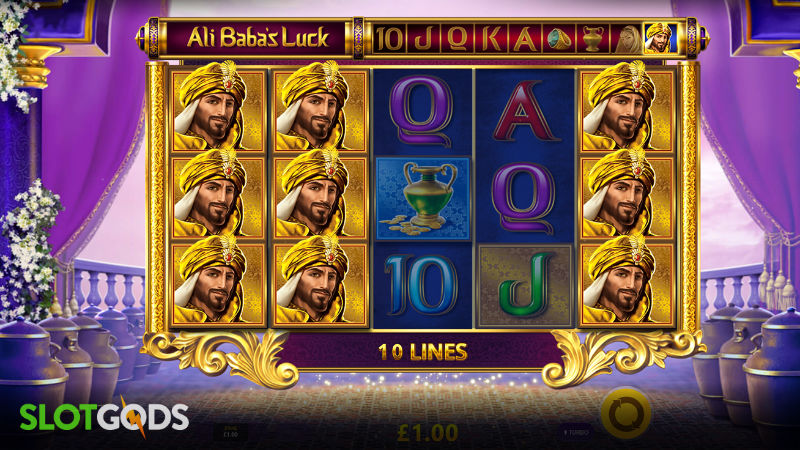 Ali Babas Luck Online Slot by Red Tiger Gaming Screenshot 1