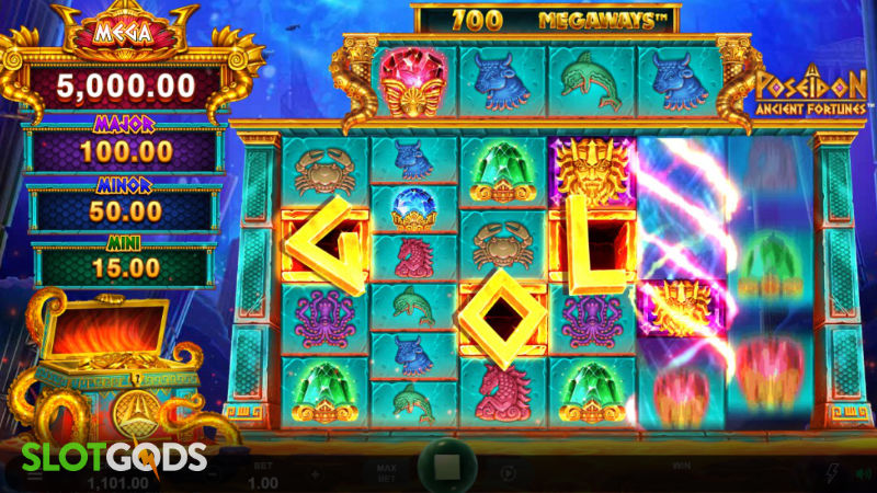 Ancient Fortunes Poseidon Megaways Online Slot by Triple Edge Studios Screenshot 1