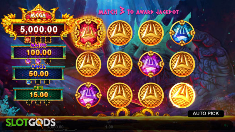 Ancient Fortunes Poseidon Megaways Online Slot by Triple Edge Studios Screenshot 3