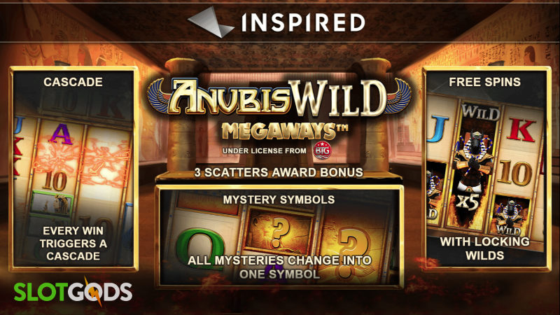Anubis Wild Megaways Online Slot by Inspired Gaming Screenshot 2