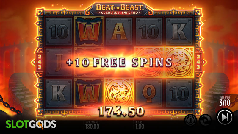 Beat the Beast Cerberus Inferno Online Slot by Thunderkick Screenshot 3