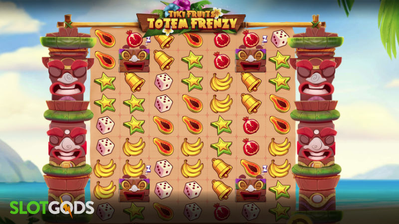Tiki Fruits Totem Frenzy Online Slot by Red Tiger Gaming Screenshot 1